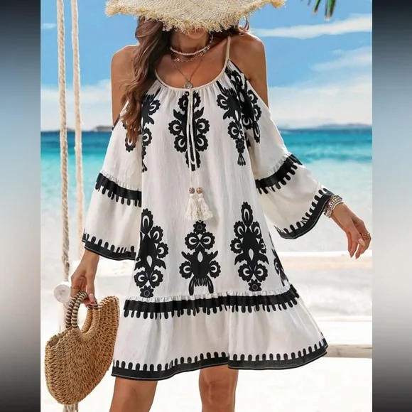 princess polly baby blue dress Lovely Pink Tropical Print Dress - Cold-Shoulder Maxi Dress